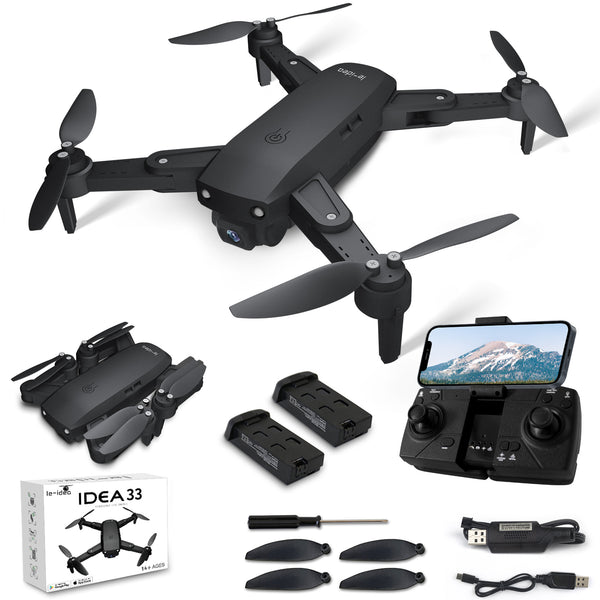 IDEA33 GPS Drone with 4K Adjustable Camera, Professional Foldable RC Q –  le-idea
