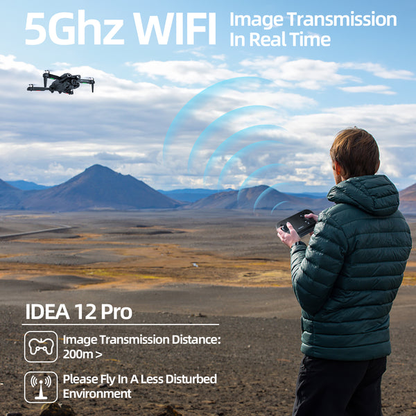 le-idea Drone Camera 4K, IDEA36 GPS Drone Professionnel Drone avec Camera,  Moteur sans Balais, Follow Me, Retour Intelligent, 5GHz Transmission, 36  Minutes D'autonomie de Vol avec 2 Piles : : Jeux et