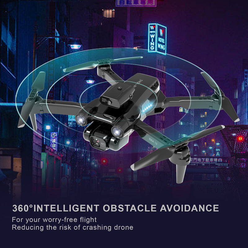 IDEA12 Drone with Adjustable Camera 1080P HD with Optical Flow