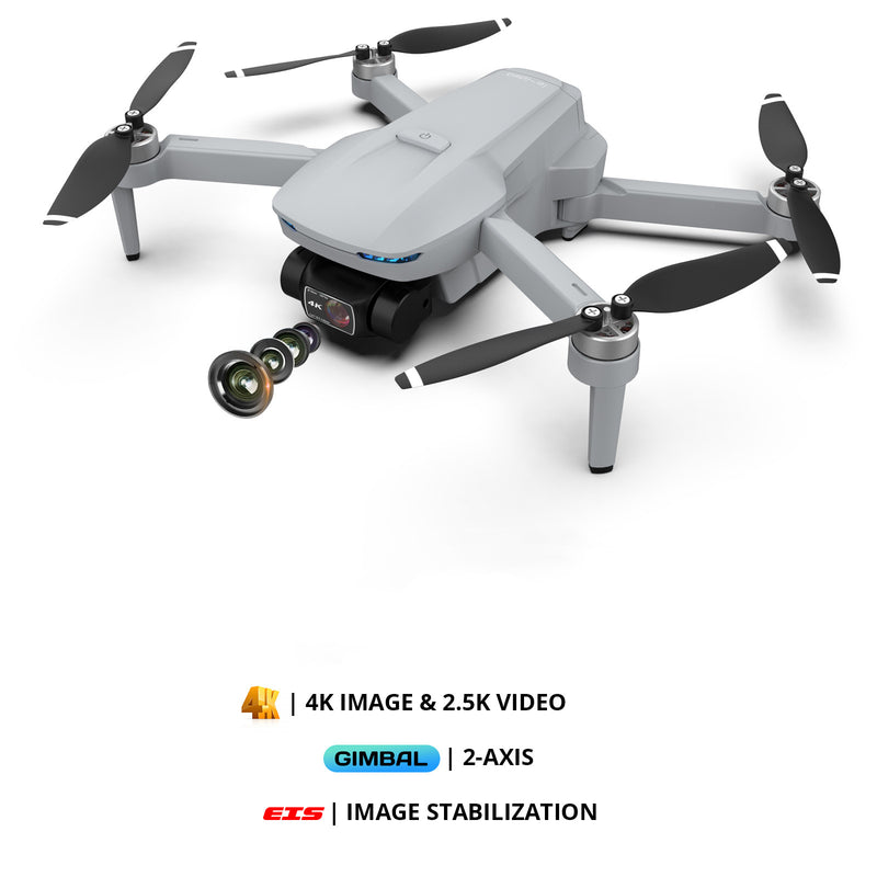 Ultralight IDEA37 EIS Anti-shake 4K camera 2-axis gimbal brushless motor GPS drone with optical flow positioning,2 batteries